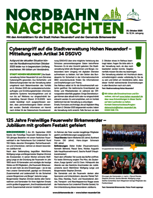 Nordbahn News vom 1761609600