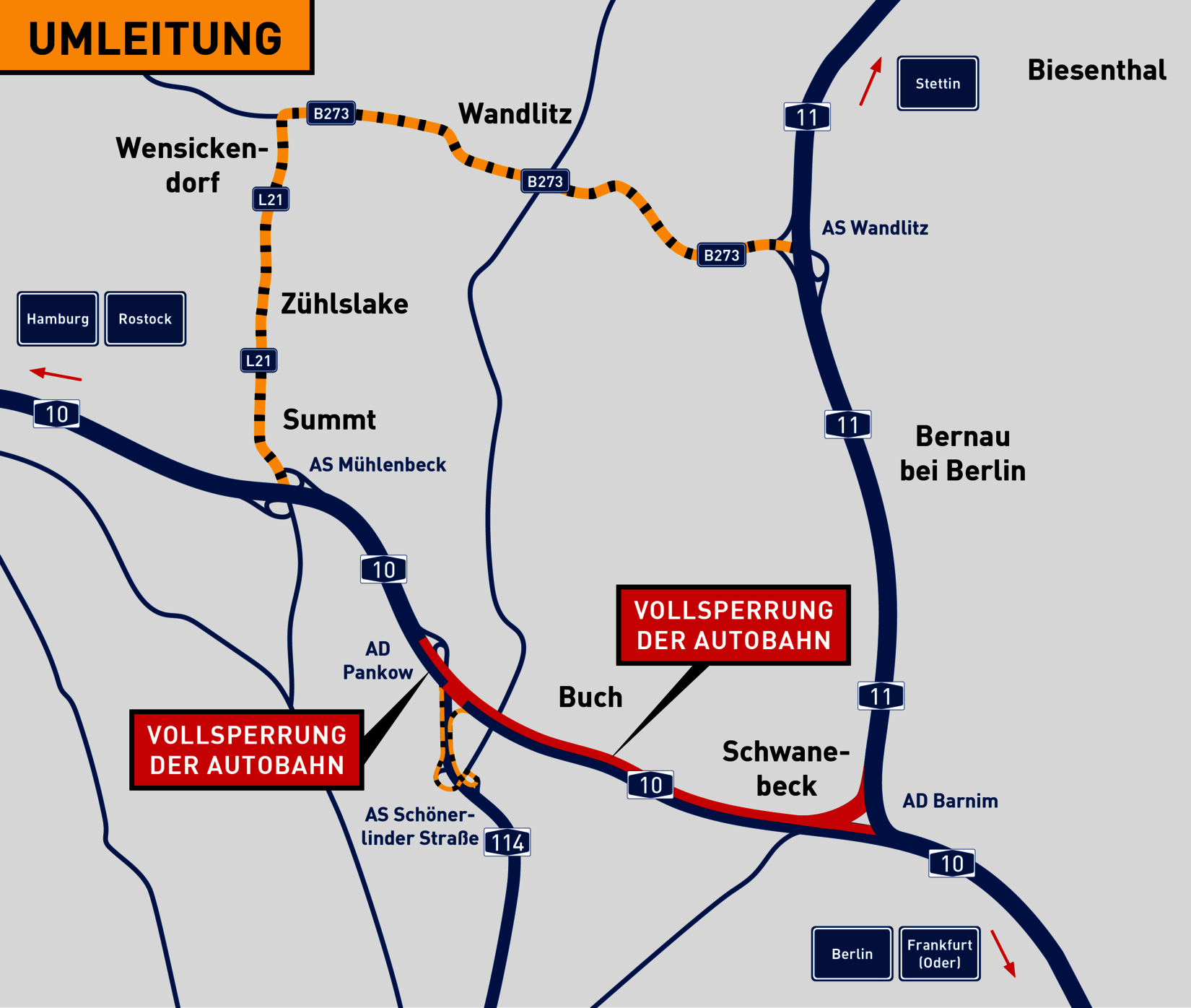 Autobahn Berliner Ring Karte