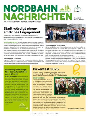 Nordbahn News vom 1782518400